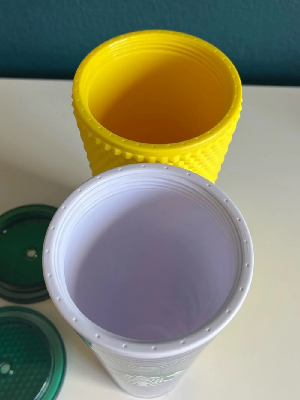 Starbucks Venti 24oz Cold Tumblers Yellow Green